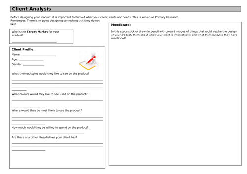 Client Analysis Worksheet