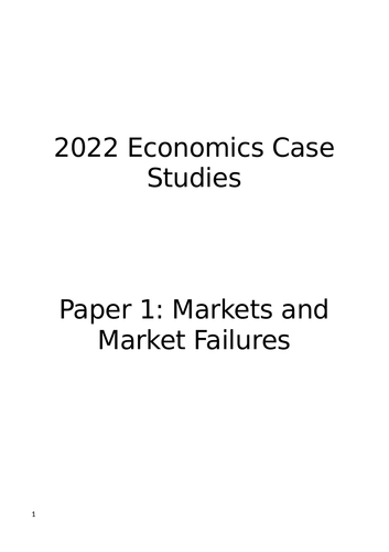 case study in economics