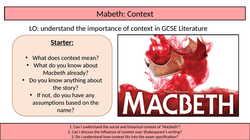 Macbeth SOW