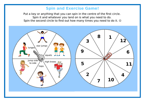 Spin and Exercise Game