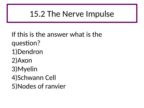AQA A level biology  The Nerve impulse
