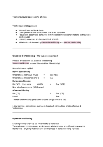 AQA A level psychology full notes