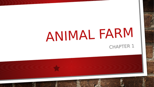 Animal Farm Chapter 1 Lesson
