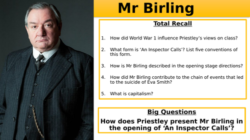 An Inspector Calls: Mr Birling