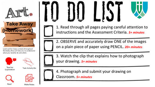 Tone Drawing Art Observation Homework Pre Learning Worksheet Handout