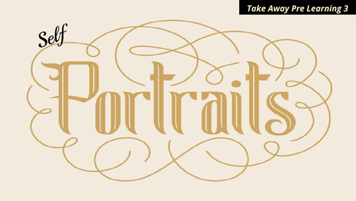 Portrait Drawing Art Homework Worksheet Handout Self Portrait Pre Learning