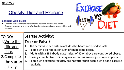 Obesity, Diet and Exercise