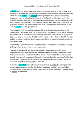 Murder Mystery WAGOLLs