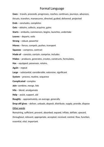 Formal language for an explanation on the circulatory system