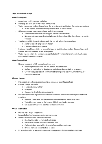 IB biology revision notes- ecology