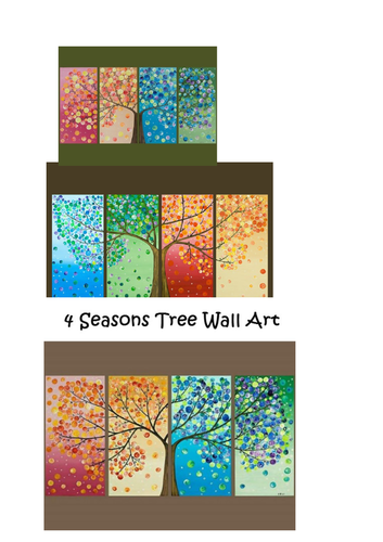 Calendar Design Four Seasons