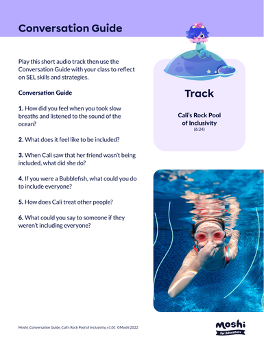 SEL - Cali's Rock Pool of Inclusivity - Activity