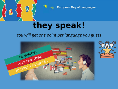 European day of languages, celebrity quiz