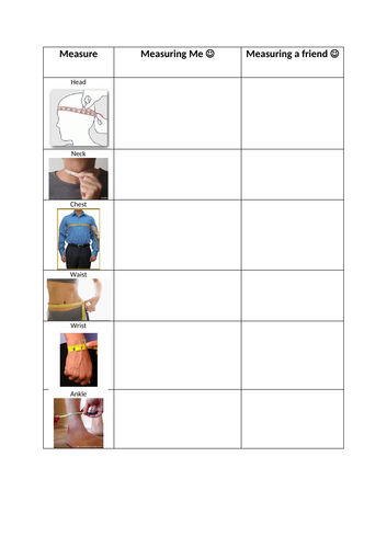 Measure Real Life Objects KS2 Worksheet