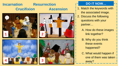 Life of Jesus - Incarnation, Crucifixion, Resurrection and Ascension (ICRA) Lesson