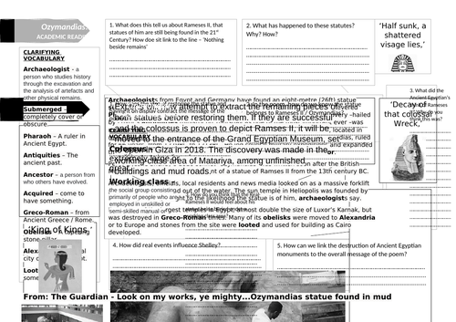 Ozymandias - Academic Reading