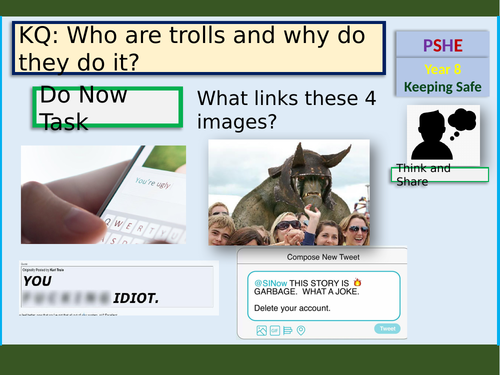 Online Trolls PSHE lesson