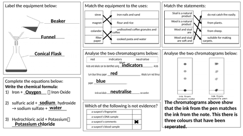 Activate 3 - C3 - Detection in Chemistry - Revision