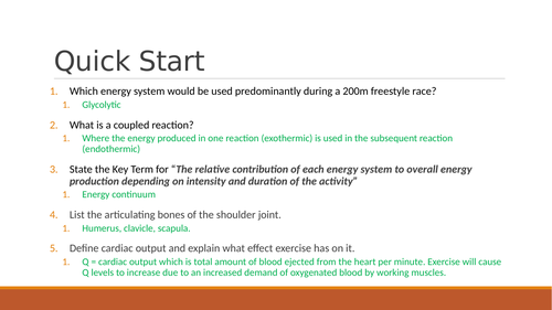 OCR A LEVEL PE - Diet and Nutrition