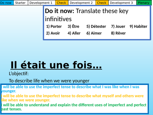 Il était une fois… Studio GCSE Mod 1.5