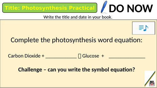 Photosynthesis Required Practical