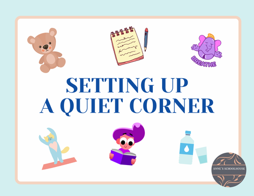 Quiet Corner: Set-up Instructions, Poster and Visual Cards