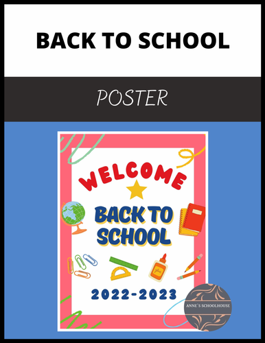 Back to School Poster 2022-23