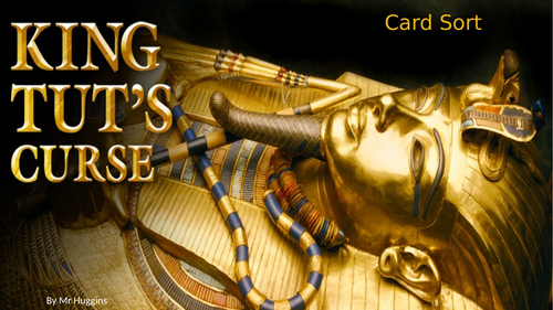Card Sort - The Curse of Tutankhamun