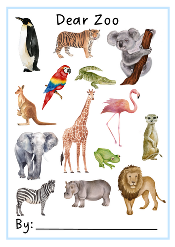 Dear Zoo - class book  - differentiated