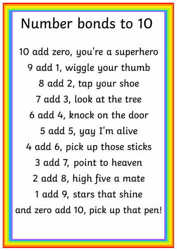number-bonds-to-10-song-teaching-resources
