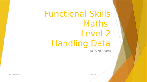 Functional Skills Level 2: Data Handling