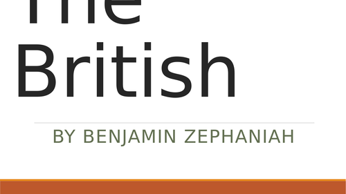 The British by Benjamin Zephaniah