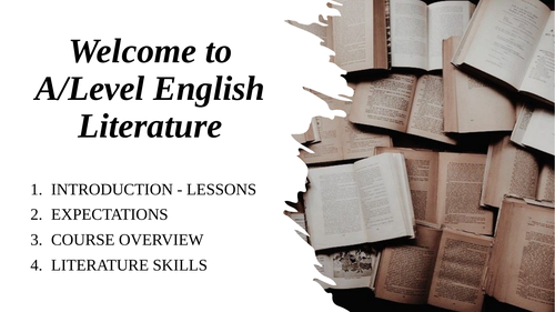 Year 12 Literature Introduction lessons