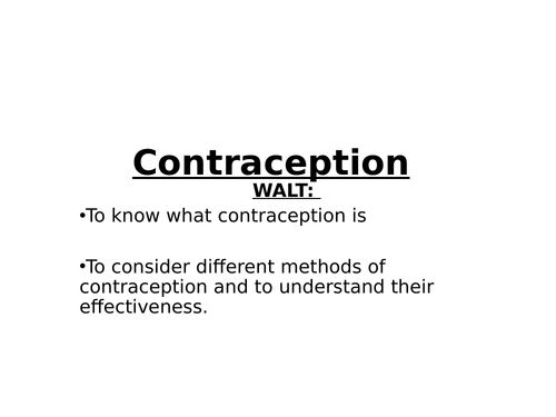 Contraception