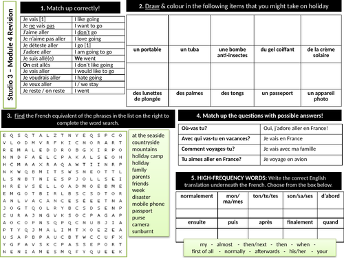 Secondary Languages Resources: French Activities for KS3, KS4, GCSE | Tes