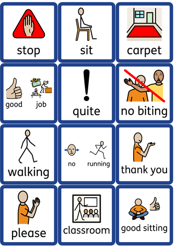 Lanyard sized behaviour prompts