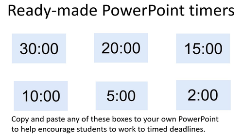 Timers for PowerPoint