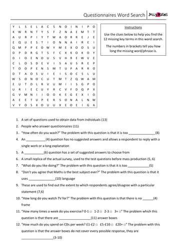 Questionnaires Key Word Search
