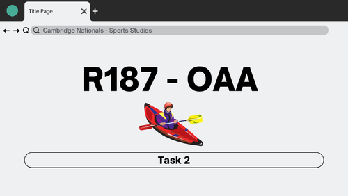 OCR Sports Studies OAA Task 2