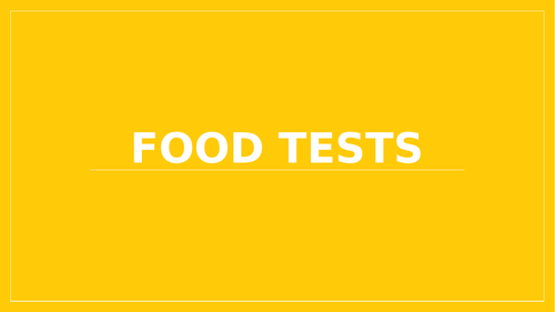 a-level-biology-food-tests-lesson-teaching-resources