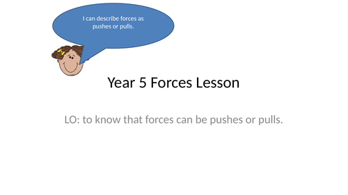 Forces can be pushes or pulls