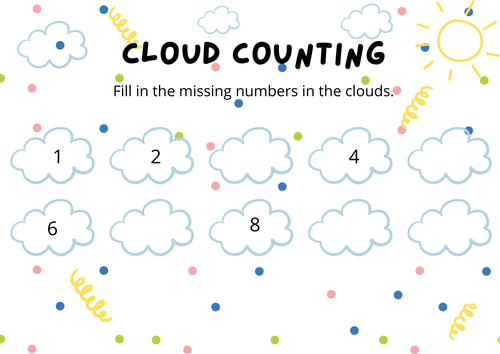Counting to 10 worksheets bundle (x7) - EYFS/KS1