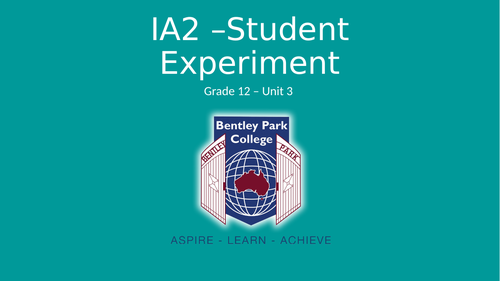 IA2 - Queensland Biology Student Experiment
