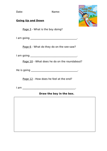 Going Up and Down (ORT Level 1+ Snapdragons) Comprehension