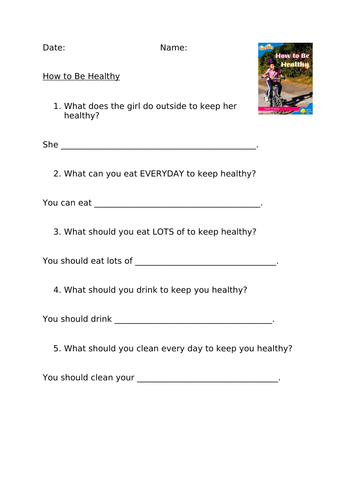 How to be Healthy (ORT Level 2 Fireflies) Comprehension