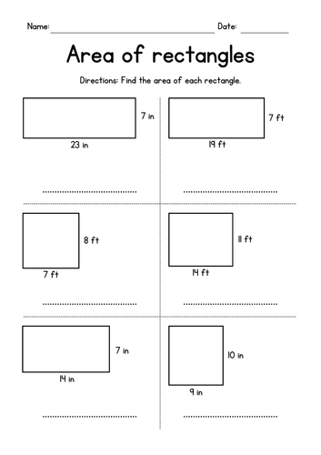 area homework tes