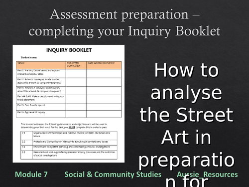 Social and Community Studies - Arts & Community - Analysing Street Art