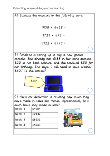 ks2 maths problem solving activities