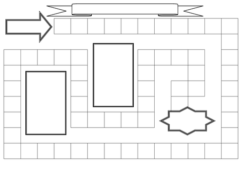 Blank Board Game template