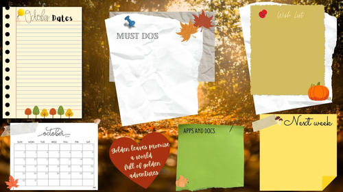 Desktop background - October